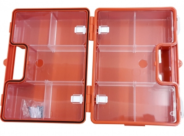 Kleiner Erste-Hilfe-Koffer zur Wandmontage inkl. Befestigungsmaterial - leer -